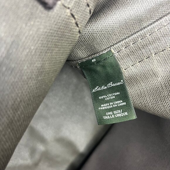 Eddie Bauer Boat Tote XL Waxed Canvas Bag Well Seasoned Outdoor Utility Garden - Picture 15 of 15